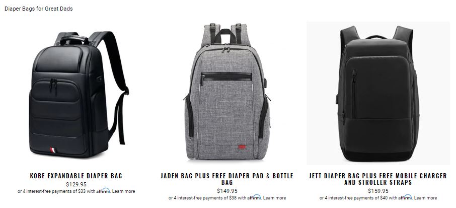 Diaper Bag for Dad