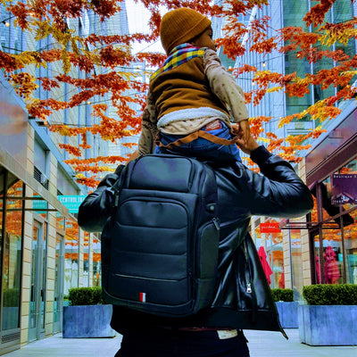 Kobe Bag - laptop bag - charging port - travel bag - work bag | WSEL Bags- Expandable Bag Backpack - Kobe Bag | WSEL Bags, active dad, bag for men, bag for fathers, great dads, father and children