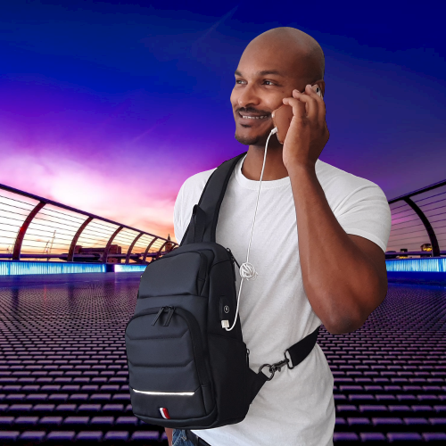 Mens Sling Bag - Kobe Expandable Bag & Kobe Mini | Daddy Bags , Kobe Bag, multifunctional, laptop bag, diaper bag, active dad, bag for fathers, bag for men, unisex diaper bag, insulated bottle pockets,