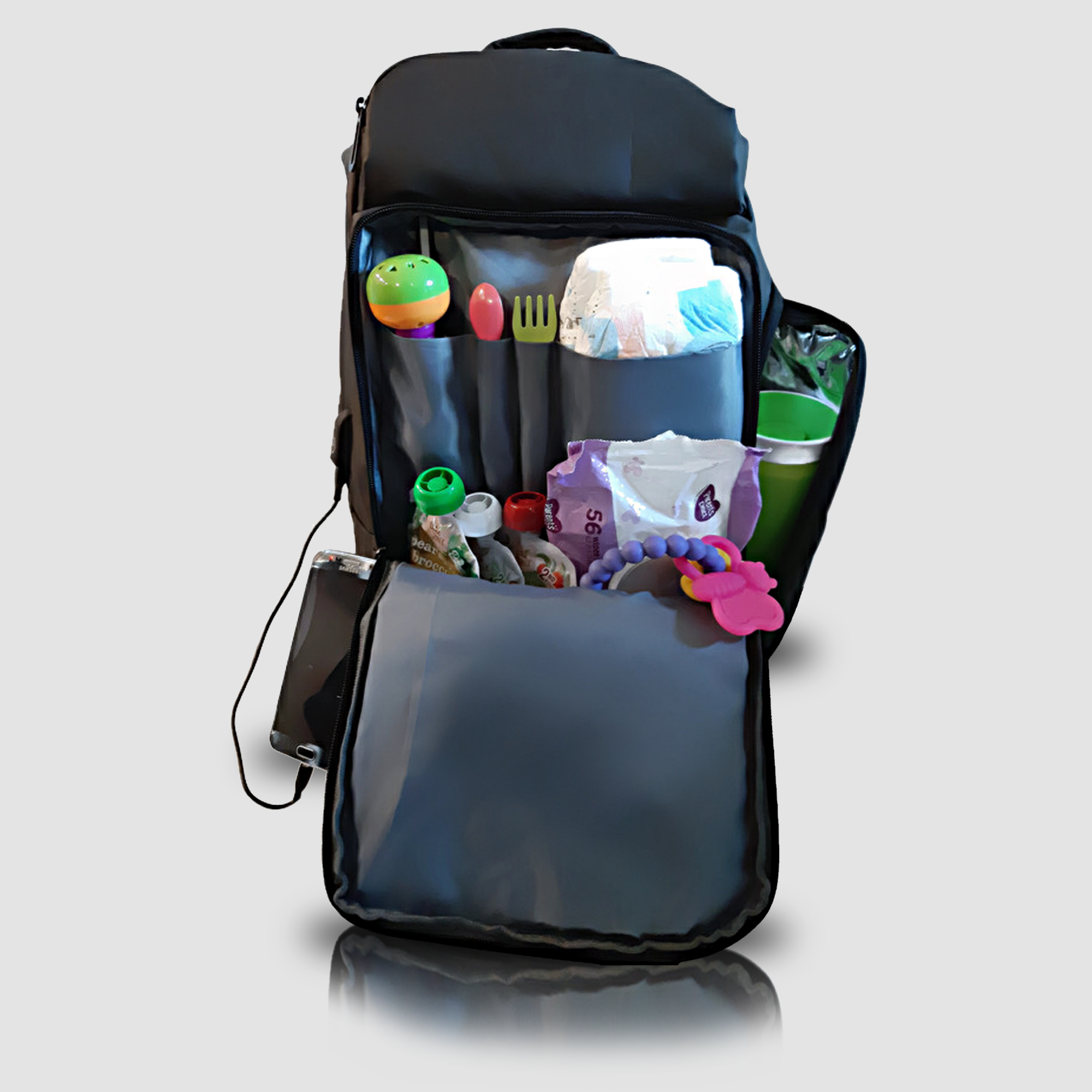 Jett Bag - Backpack Diaper Bag - best diaper bag - laptop bag - charging port - travel bag - work bag | Bags for Dads | WSEL bags
