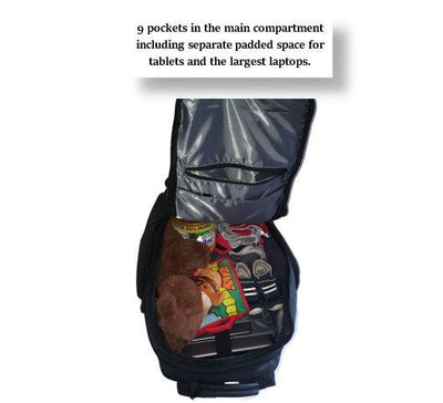 Kobe Bag - laptop bag - charging port - travel bag - work bag | WSEL Bags- Expandable Bag Backpack - Kobe Bag | WSEL Bags