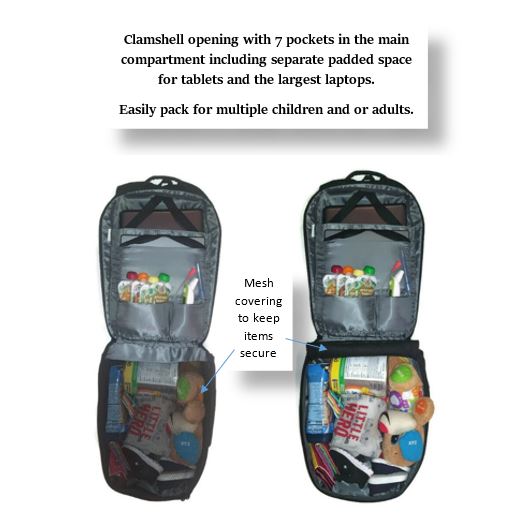 Jett Bag - Backpack Diaper Bag - best diaper bag - laptop bag - charging port - travel bag - work bag | Bags for Dads | WSEL bags