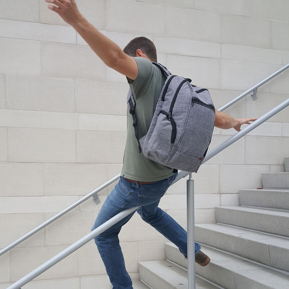 Jaden Bag - Backpack Diaper Bag - best diaper bag - laptop bag - charging port - travel bag - work bag | Bags for Dads | WSEL bags
