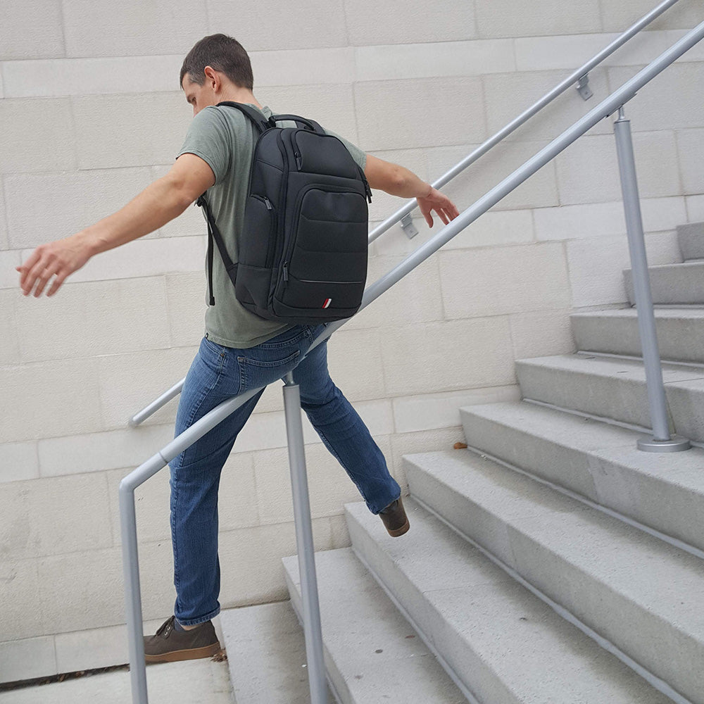 Kobe Bag - laptop bag - charging port - travel bag - work bag | WSEL Bags- Expandable Bag Backpack - Kobe Bag | WSEL Bags, active dad, bag for men, bag for fathers, great dads, father and children
